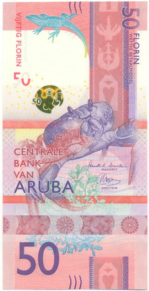 50 флоринов 2019 года Аруба — Фото №2
