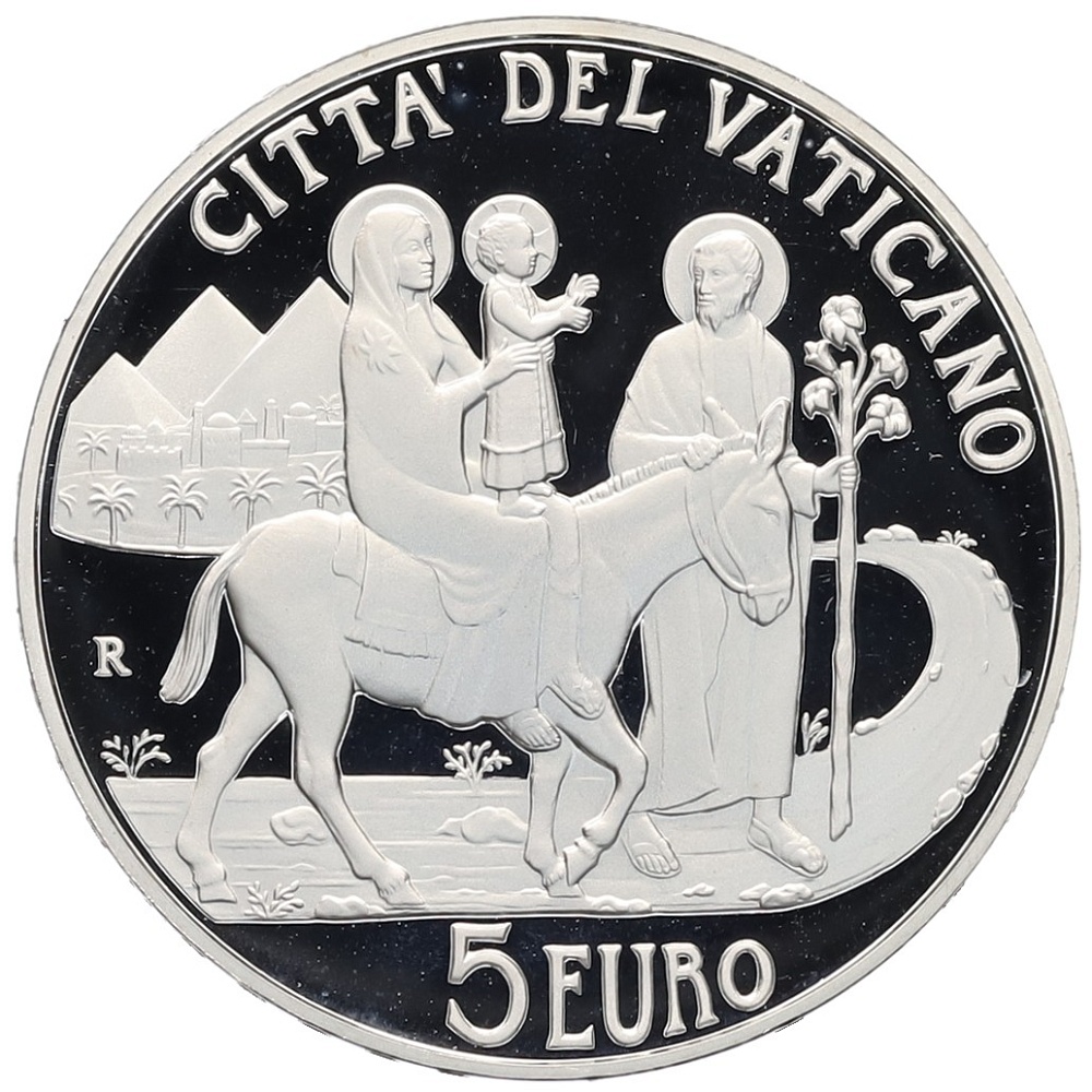 5 евро 2010 года Ватикан «Мигранты и беженцы» — Фото №1