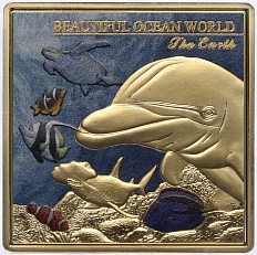 Медаль (жетон) 2023 года Таиланд «Прекрасный мир океана» (Медь) в слабе NGC (PF70) — Фото №2