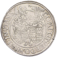 1 талер 1568-1571 года Мансфельд-Айслебен — Фото №2