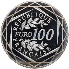 100 евро 2011 года Франция «Геркулес» — Фото №2