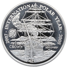 1 крона 2007 года Фолклендские острова «Международный полярный год» — Фото №1