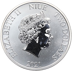 2 доллара 2021 года Ниуэ «DC Comics — Супермен» — Фото №2