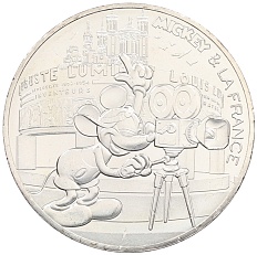 10 евро 2018 года Франция «Микки Маус и Франция — Лион» — Фото №1