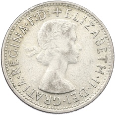 1 флорин 1954 года Австралия «Королевский визит в Австралию» — Фото №2