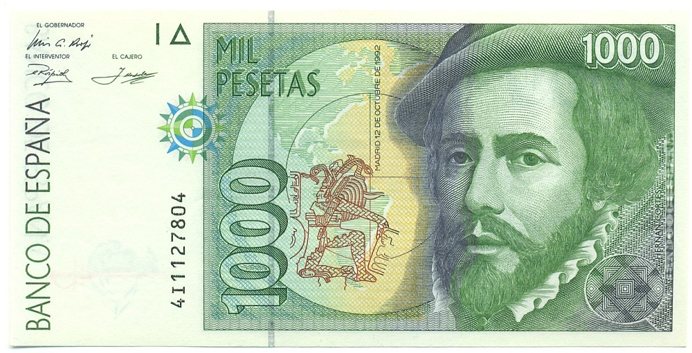 1000 песет 1992 года Испания — Фото №1