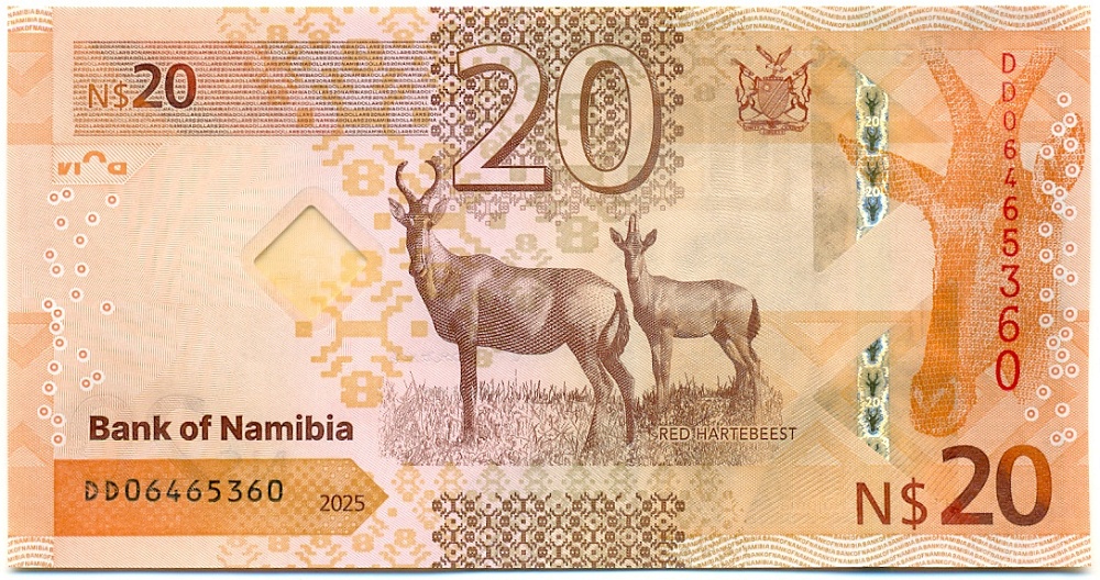 20 долларов 2025 года Намибия — Фото №2