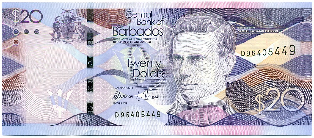 20 долларов 2018 года Барбадос — Фото №1