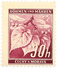 Почтовая марка 30 геллеров 1939 года Богемия и Моравия — Фото №1