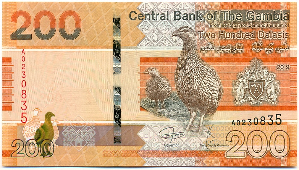 200 даласи 2019 года Гамбия — Фото №1