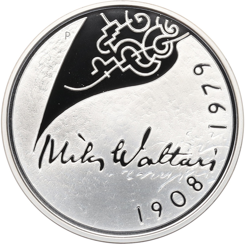 10 евро 2008 года Финляндия «100 лет со дня рождения Мика Тойми Валтари» — Фото №1