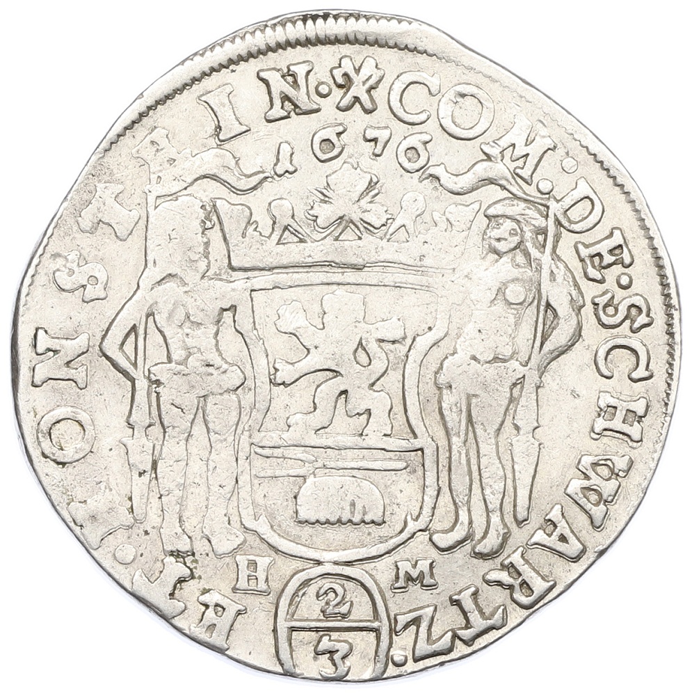2/3 талера 1676 года Шварцбург-Зондерхаузен — Фото №2