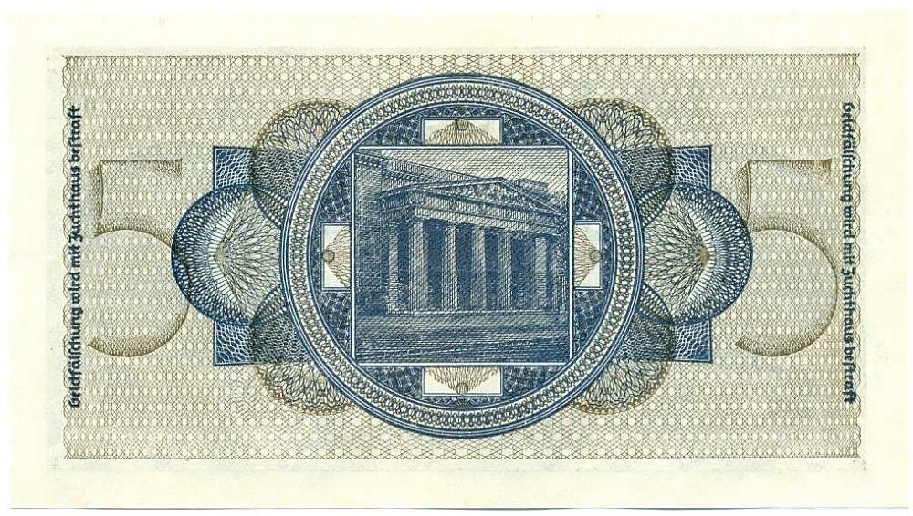 5 рейхсмарок 1940 года Германия (Для оккупированных территорий) — Фото №2