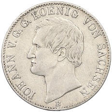 1 союзный талер 1861 года Саксония — Фото №1