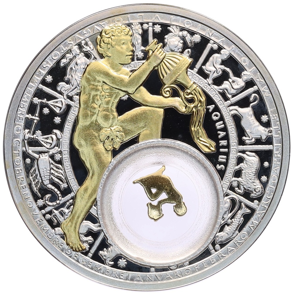 20 рублей 2013 года Белоруссия «Знаки зодиака — Водолей» — Фото №1