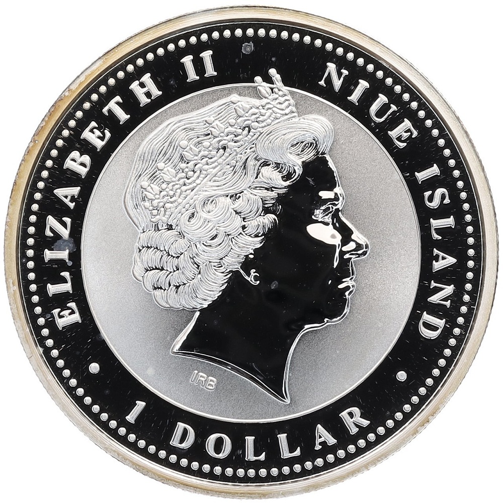 1 доллар 2008 года Ниуэ «Китайский гороскоп — Год крысы (Везение)» — Фото №2