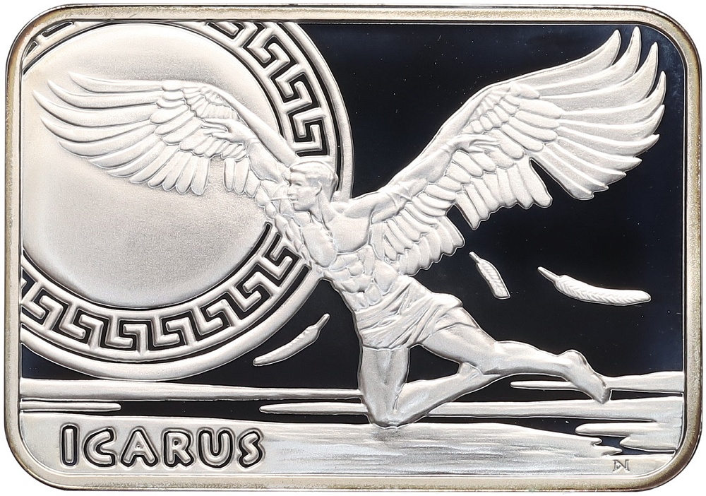 1 доллар 2010 года Ниуэ «Покорение небес — Икар» — Фото №1