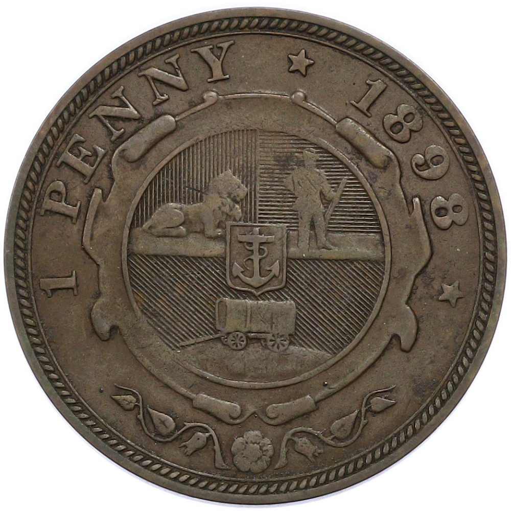 1 пенни 1898 года Южно-Африканская республика (Трансвааль) — Фото №1