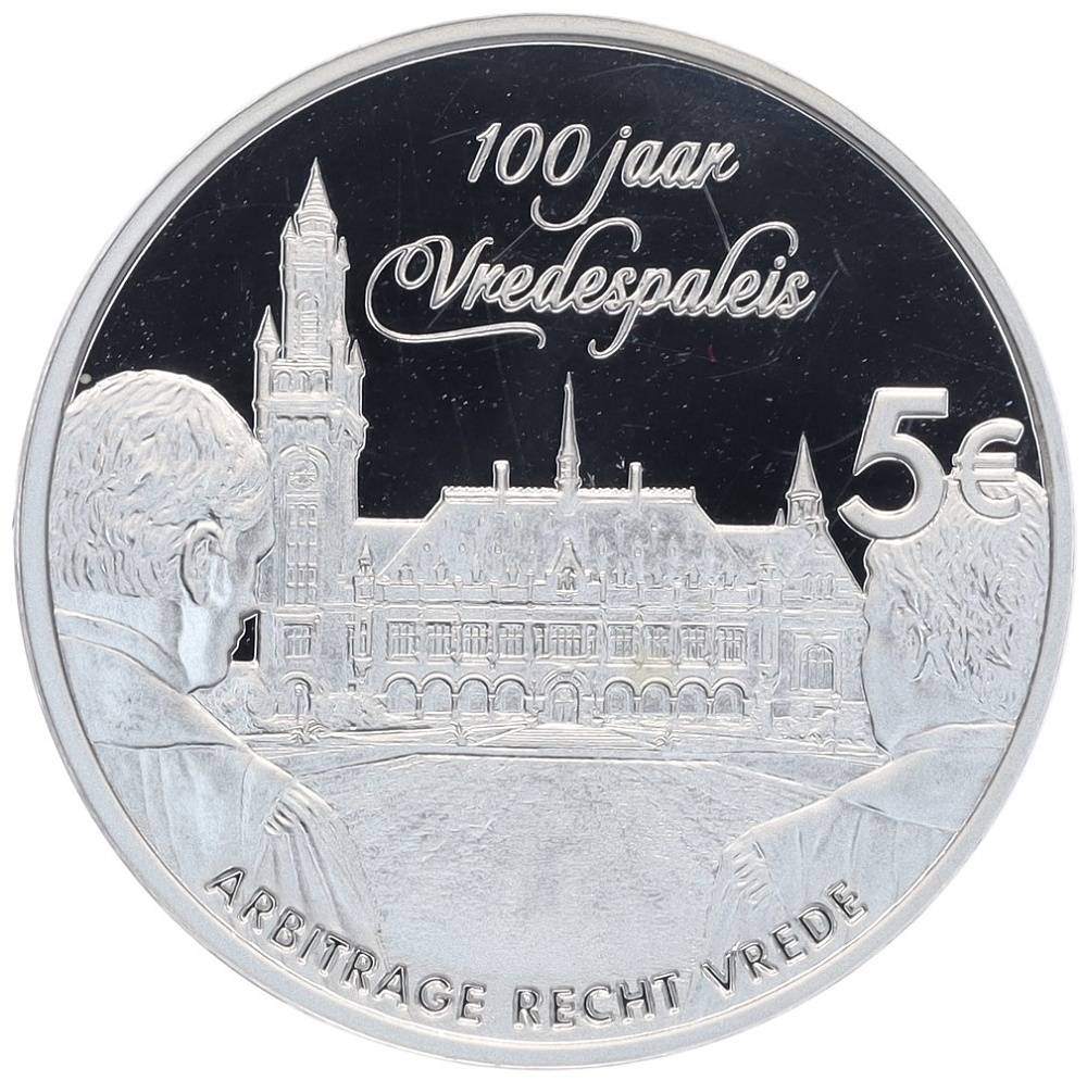 5 евро 2013 года Нидерланды «100 лет Дворцу мира» — Фото №2