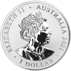 1 доллар 2021 года Австралия «Австралийский зоопарк — Гепард» — Фото №2
