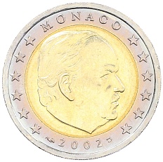 2 евро 2002 года Монако — Фото №1