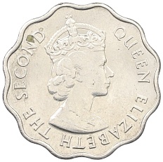 10 центов 1971 года Британский Маврикий — Фото №2