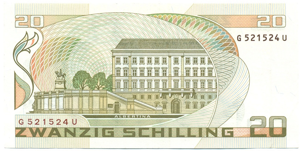 20 шиллингов 1986 года Австрия — Фото №2