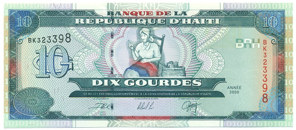 10 гурдов 2000 года Гаити — Фото №1