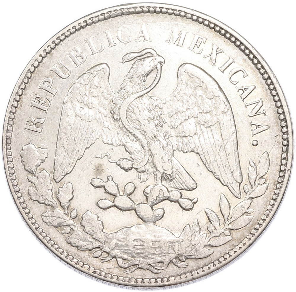 1 песо 1899 года Мексика — Фото №2