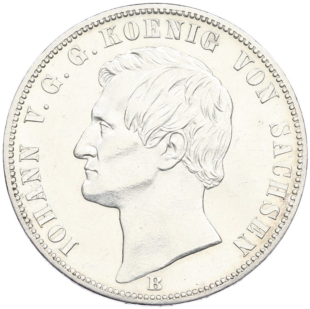 1 союзный талер 1871 года Саксония «Победа над Францией» — Фото №2