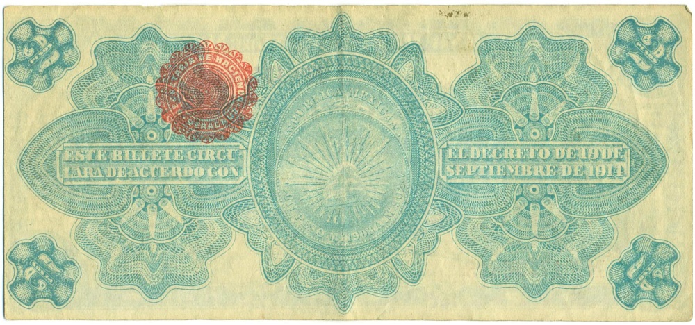 2 песо 1915 года Мексика (Временное правительство) — Фото №2