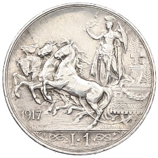 1 лира 1917 года Италия — Фото №1
