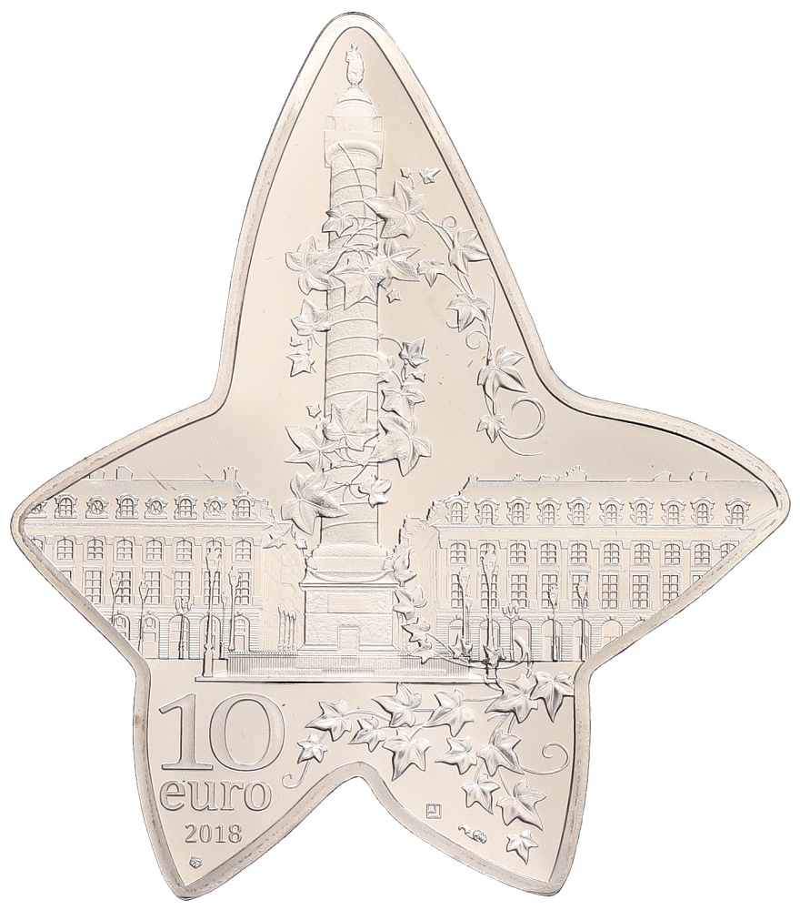 10 евро 2018 года Франция «Ювелирная и часовая фабрика Boucheron» — Фото №1