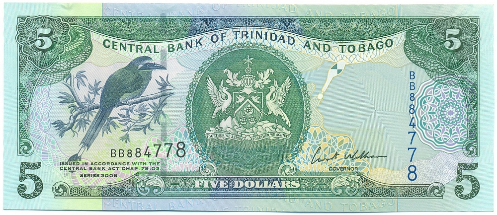 5 долларов 2006 года Тринидад и Тобаго — Фото №1
