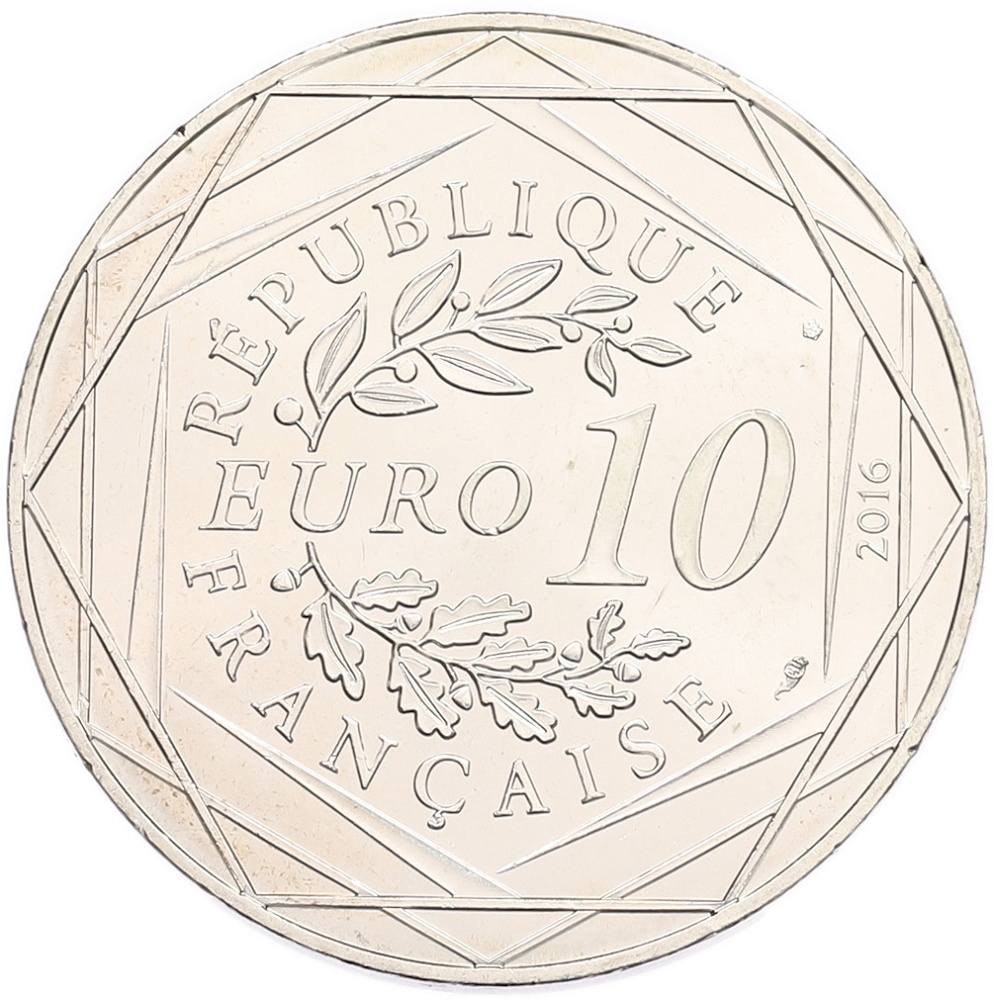10 евро 2016 года Франция «Маленький принц — Лион» — Фото №2