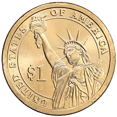 1 доллар 2012 года Р США «22-й президент США Гровер Кливленд» — Фото №2
