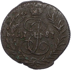 Полушка 1787 года КМ Российская Империя (Екатерина II) — Фото №1