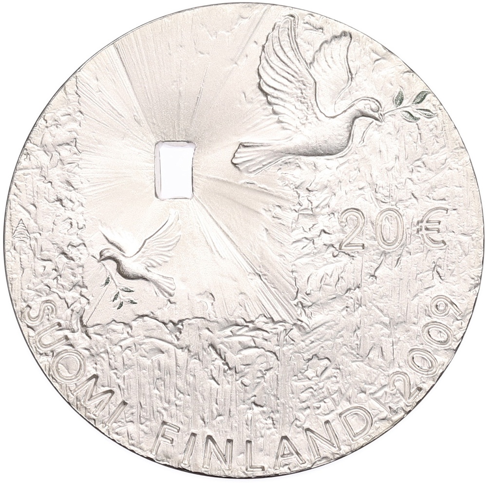 20 евро 2009 года Финляндия «Мир и безопасность» — Фото №2