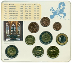 Набор из 9 евромонет 2013 года D Германия — Фото №2