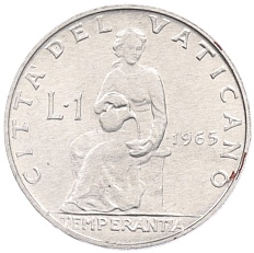 1 лира 1965 года Ватикан — Фото №1