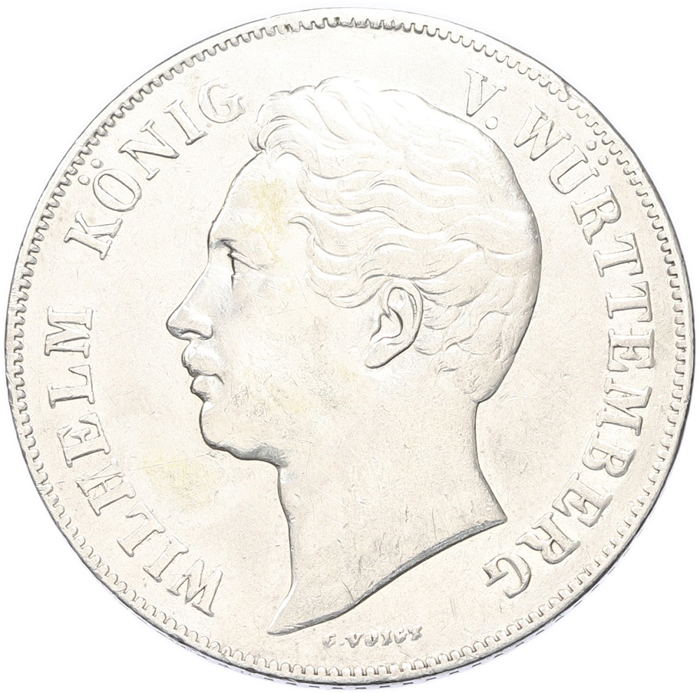 2 гульдена 1849 года Вюртемберг — Фото №2