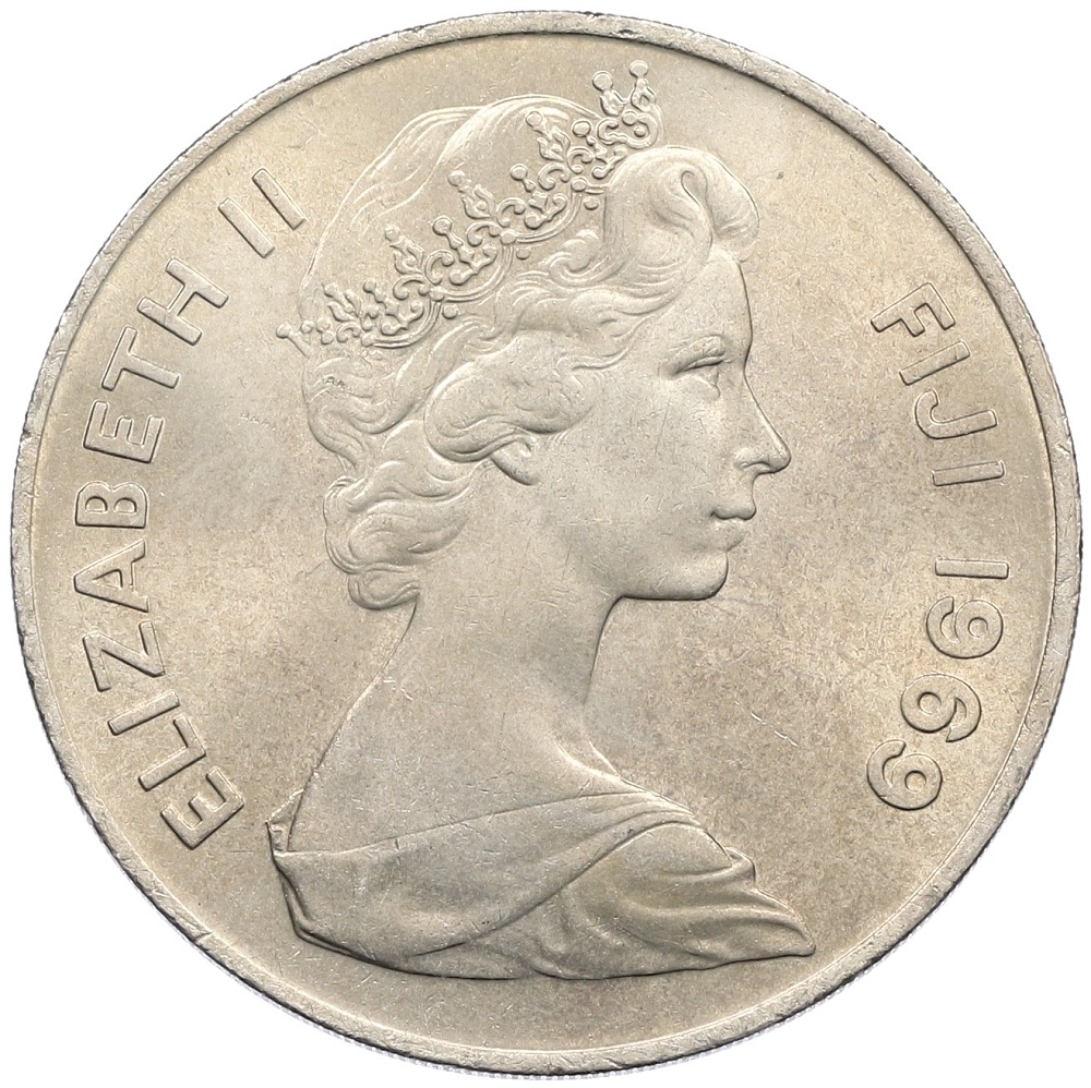 1 доллар 1969 года Фиджи — Фото №2