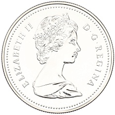 1 доллар 1987 года Канада «400 лет открытию пролива Дейвиса» — Фото №2