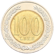 100 лек 2000 года Албания — Фото №2