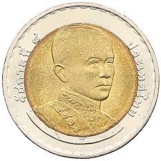 10 бат 2004 года (BE 2547) Таиланд «200 лет со дня рождения Короля Рамы IV» — Фото №1