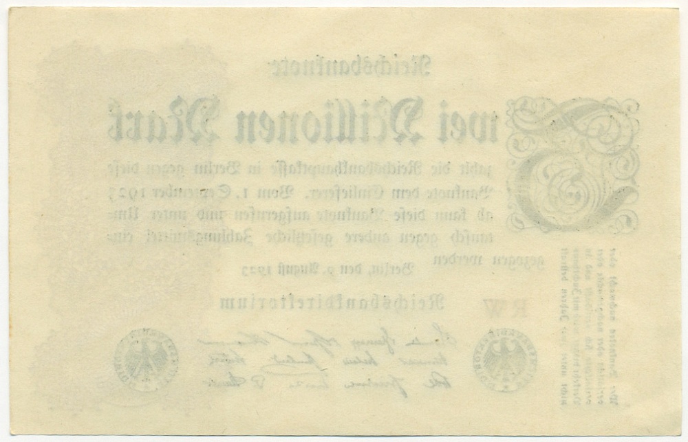 2 миллиона марок 1923 года Германия — Фото №2