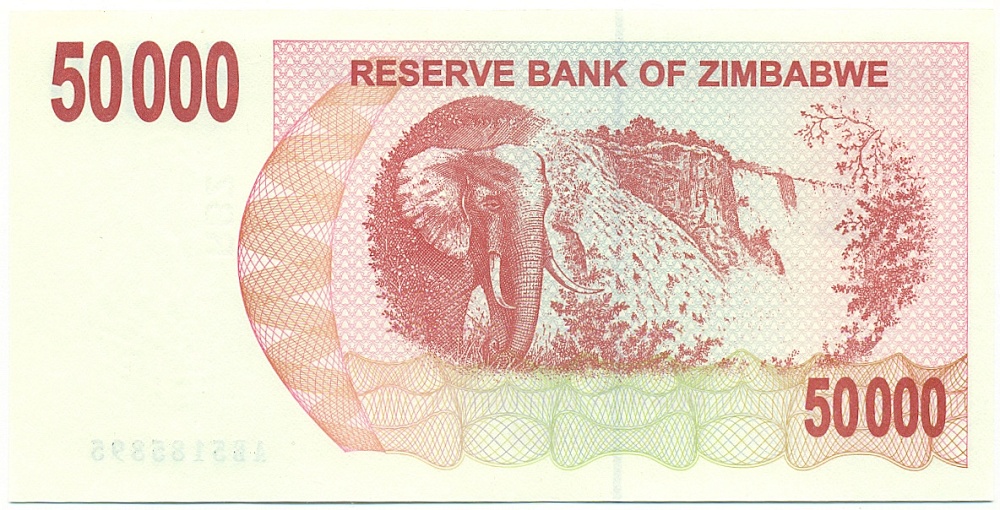 50000 долларов 2007 года Зимбабве — Фото №2