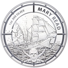 2 доллара 2022 года Соломоновы острова «Королева пиратов — Мэри Рид» — Фото №1