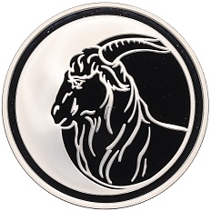 3 рубля 2003 года ММД «Лунный календарь — Год Козы» — Фото №1