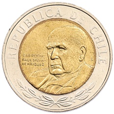 500 песо 2008 года Чили — Фото №2